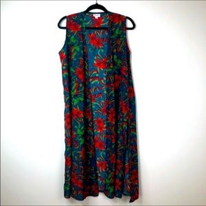 Bundle 3/$40 LuLaRoe Joy Open Long Sleeveless Floral Cardigan.